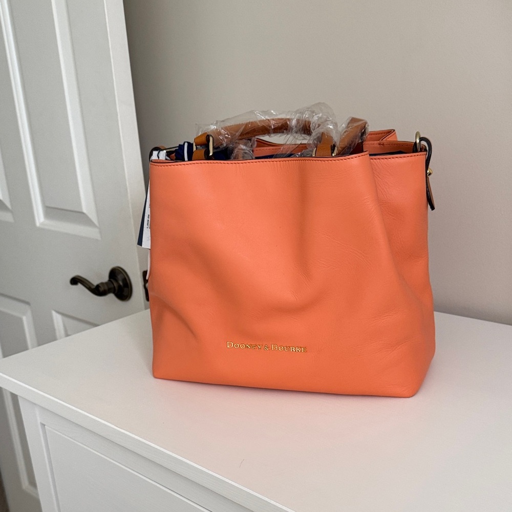 Dooney & Bourke Orange Leather Shoulder Bag